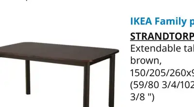 IKEA extendable dining table, View more