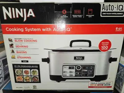 Selling a brand new, factory-sealed Ninja Cooking System that was received as a gift but never used....
