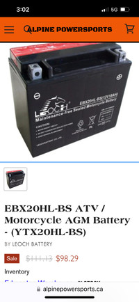  Battery for sale 