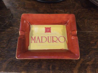 Original Rare Maduro Ceramic Cigar Ashtray 