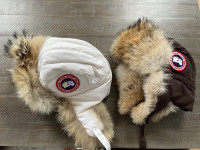 Two very warm, gender neutral Canada Goose hats