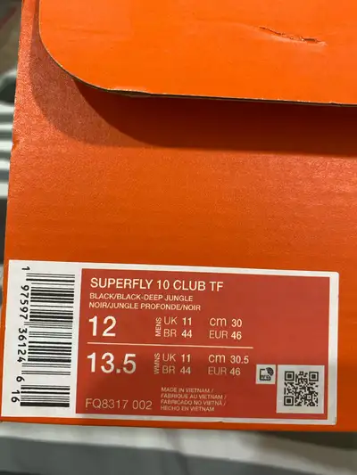 USED LIKE NEW - Nike Superfly 10 Club TF, View more