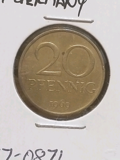 Nice 1969 DDR East Germany 20 pfennig, View more