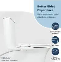 LUXE Bidet Luxe TS1008E Elongated Comfort Fit Toilet Seat