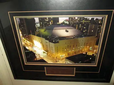 Maple Leaf Gardens at Night Signed by 1967 Leafs - Frameworth, View more