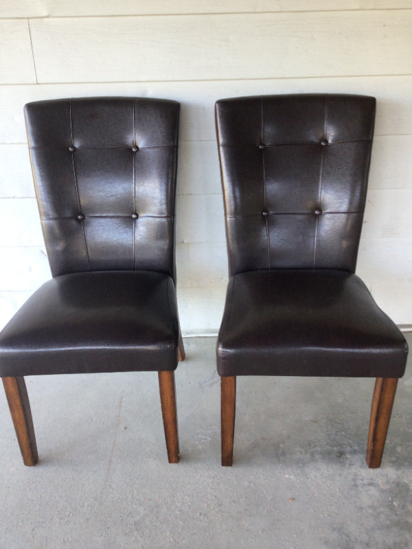2 Faux leather chairs in Chairs & Recliners in Nelson