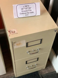 Drawer File Cabinet for Sale 28"*15"*28" SALE $99