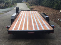 FLAT DECK TRAILER LIKE NEW, PRICED TO SELL  O.B.O. 16 FT.