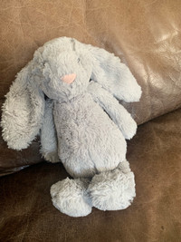 Jellycat grey bunny plush baby toy 