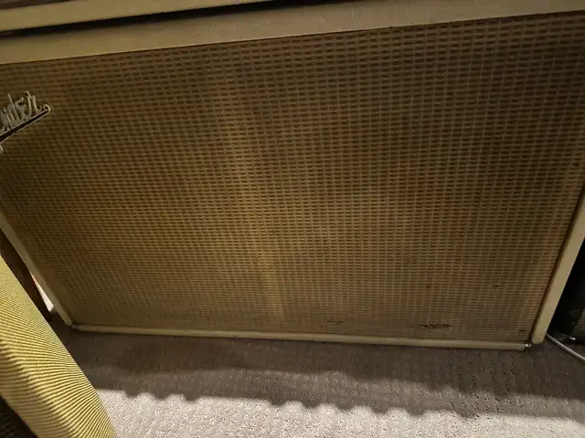 1963 Fender Bandmaster Head + Matching 2x12 Cabinet — Pre- in Amps & Pedals in Edmonton - Image 7