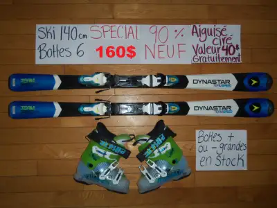 Ensembles kit de ski alpin et twin tip 140 144 146 cm, View more