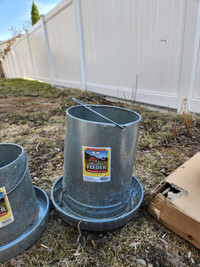 chicken feeder, waterer, and traps