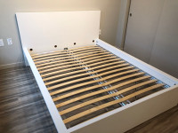 Ikea malm double bed frame with 2 underneath drawers 