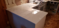Fabrication de comptoirs en epoxy imitation marbre quartz autre