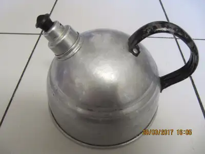 Up for sale is a vintage collectible classic style Aluminum Tea Kettle in good condition from the ea...