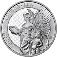2022  Queen's Virtues "TRUTH" Helena Island Nation silver coin