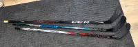 CCM + Bauer LH/RH Demo Hockey Sticks, Like New