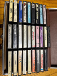 Rock cassette tapes lot of 28 with Savoy 30  tape or best o case