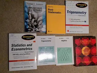 Various Math Textbooks, View more