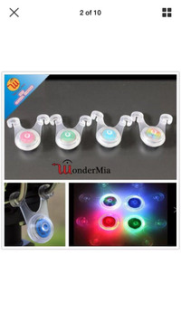 2pcs Bike LED Bicycle Flash Head Tail Safety Light Lamp Clip-on