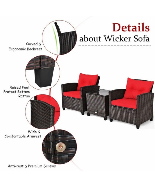 Wicker Patio Furniture BNIB Patio & Garden Furniture London Kijiji