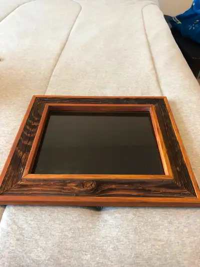 Barnwood picture frame with glass, View more