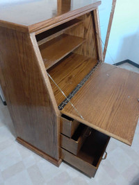 Desk with drawers. 