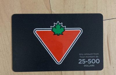 Canadian Tire GC W/ $500 Value 