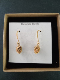 Pine cone earrings