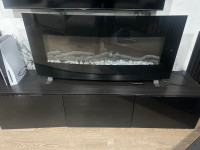 Wall mount electric fireplace