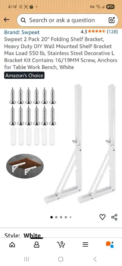  Shelf Bracket BRACKRY INK L[L) L, View more