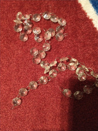 42 SPARE BEAD CLEAR TRANSPARENT FOR CRYSTAL CHANDELIER 