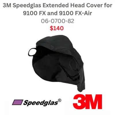 3M Speedglas Extended Head Cover for 9100 FX and 9100 FX-Air - 06-0700-82 I ship all over I provide...