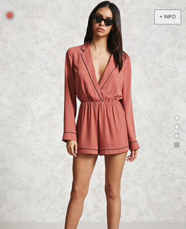 Pajama-Inspired Romper (Forever 21) in Women's - Other in City of Toronto