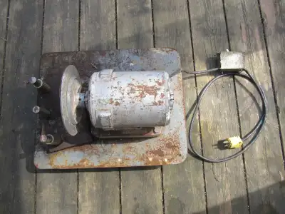 Vintage Heavy Duty Generator Bench Sander With Platform Tested, View more