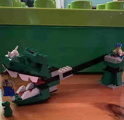 Complete LEGO Dino Head Attack #1354 & 8 Brick Lego Storage, View more