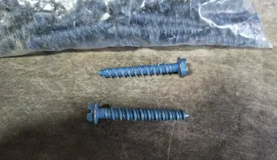 1/4" x 1-3/4" HEX CONCRETE SCREWS (TAPCON STYLE) – 106 PCS – $20, View more