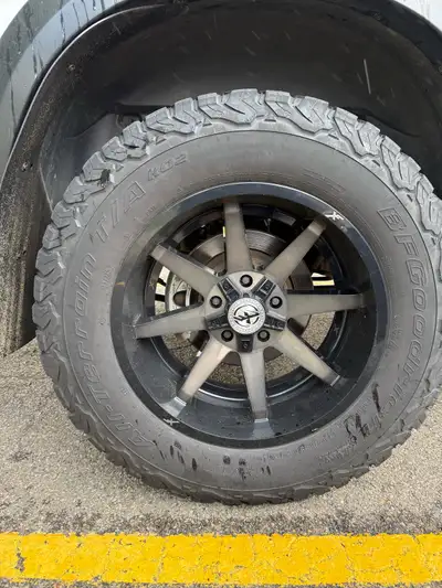 Bought this set up almost exactly 2years ago. No dings or scratches on the wheels, only one website...