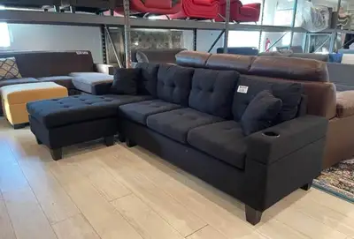 Sofa Clearance Big Comfy Sectional Sofa Reversible Couch Set, View more