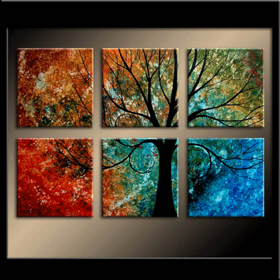 Waiting for You 36"x24" Original Art Hand-Painted Tree Painting, View more