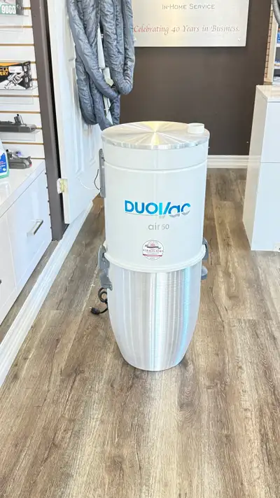 Keep your home pristine with this reliable pre-owned DuoVac Air 50 central vacuum system. This power...