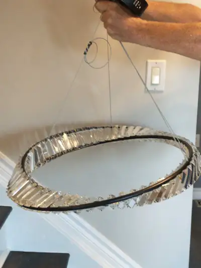 New Round LED Crystal Suspension Ceiling Chandelier Light, View more