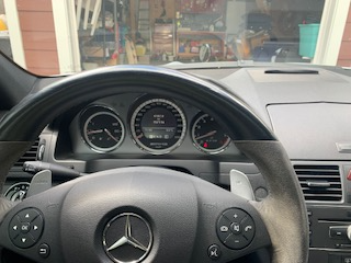 Beautiful Mercedes sedan in excellent condition. Car is silver metallic with black leather interior...