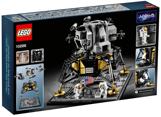 LEGO CREATOR EXPERT 10266 NASA APOLLO 11 LUNAR LANDER NEW SEALED in Toys & Games in Edmonton - Image 2