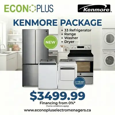 ECONOPLUS MEGA SALE  – COMPLETE KENMORE HOME SET — $3,499.99, View more