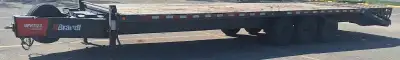 I'm selling a Brandt Tri Axle Flat Deck trailer, perfect for hauling equipment and materials with ea...