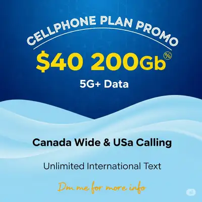 $40 Cell Plan with Massive Data, View more