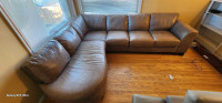 Beautiful leather sectional highest quality
