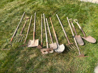 Vintage farm tools