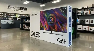 Samsung 75" QLED 4K Smart TV (Q6F) - Open Box - $550, View more